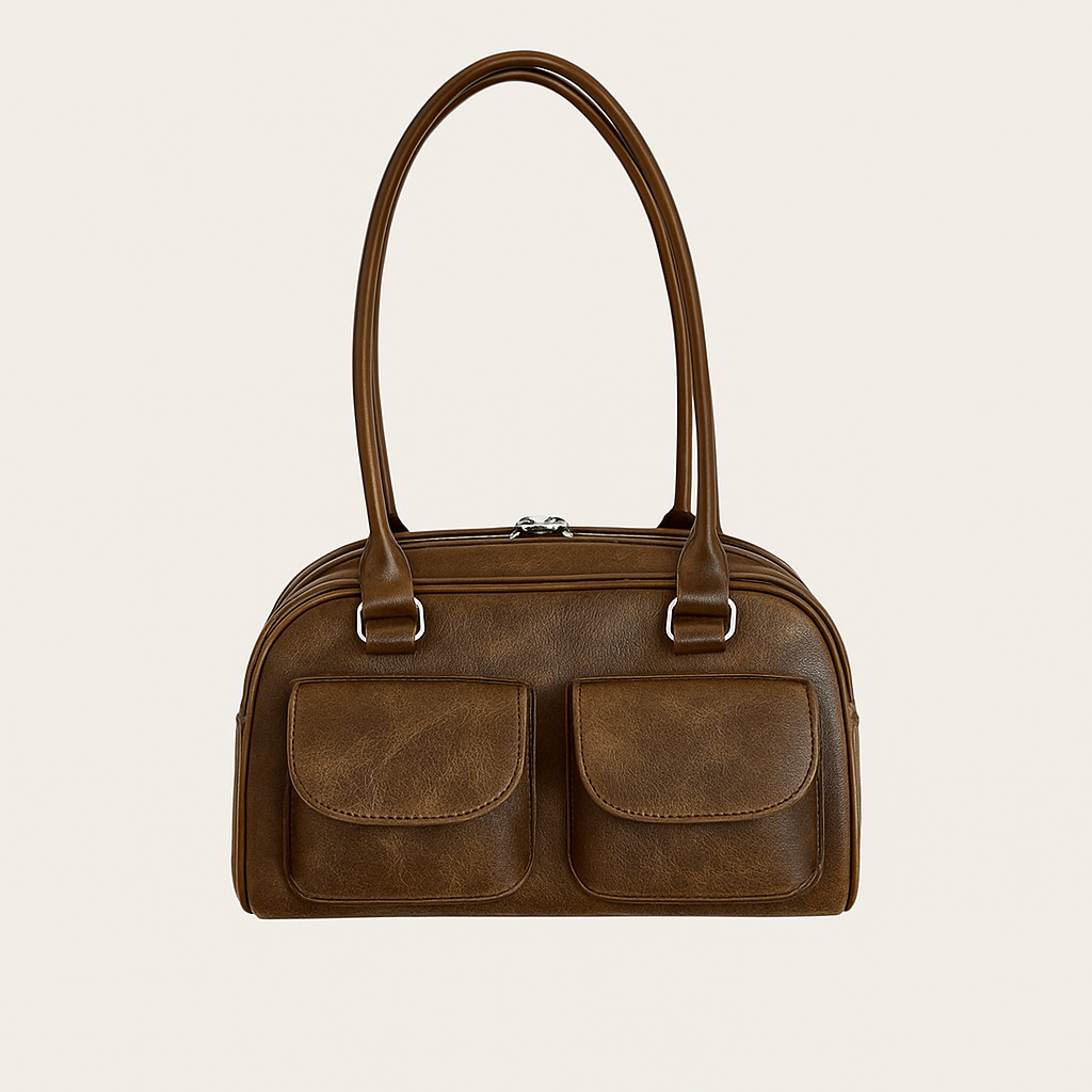 Bolsa Carafori Retro com Bolsos Duplos