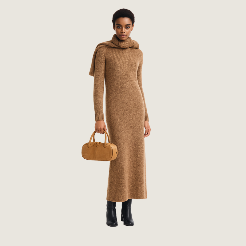 Bolsa pequena feminina Carafori com alça estruturada e camurça macia, ideal para eventos noturnos com estilo atemporal.